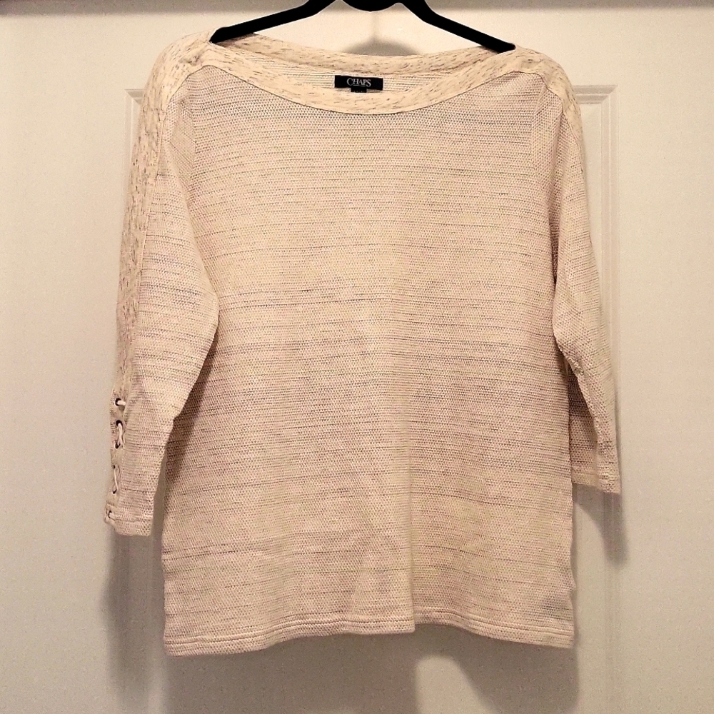 Women's Chaps Lightweight Cream Shirt XL